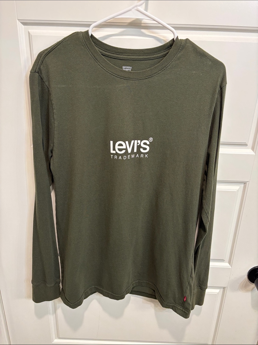 Levi's Olive Green Long-Sleeve Logo Shirt